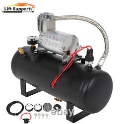 Réservoir d'air de 1,5 gallons 150 Psi Compresseur Kit système embarqué Convient pour klaxon de train 12V