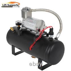 Réservoir d'air de 1,5 gallons 150 Psi Compresseur Kit système embarqué Convient pour klaxon de train 12V