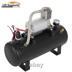 Réservoir d'air de 1,5 gallons 150 Psi Compresseur Kit système embarqué Convient pour klaxon de train 12V