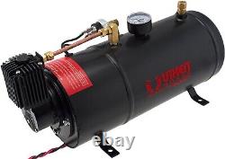 Réservoir d'air de 1 gallon / Compresseur de 150 psi Kit de système embarqué pour klaxon de train 12v Vxo8210