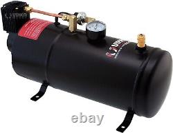 Réservoir d'air de 1 gallon/kit de système embarqué de compresseur de 150 psi pour corne de train 12v Vxo8210