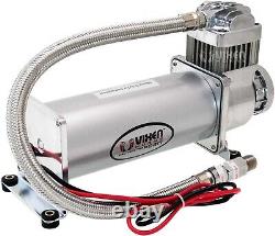 Réservoir d'air en aluminium de 3 gallons / Kit de système de compresseur 200 psi pour klaxon de train 12v Vxo8330apro