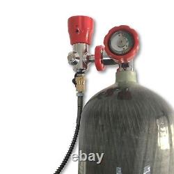 Réservoir d'air en fibre de carbone Acecare 6,8L CE Scuba PCP 4500psi Kits de Paintball